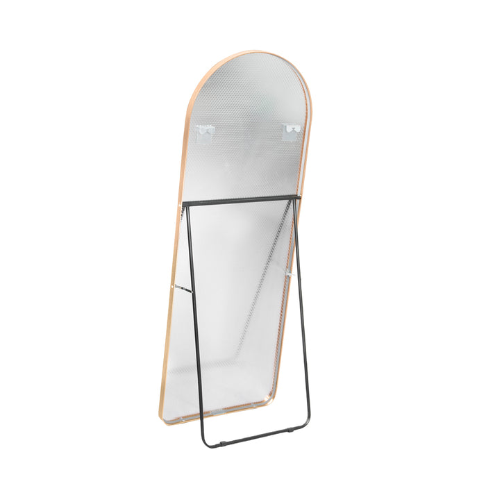 165Cm Arched Full Length Mirror - Gold