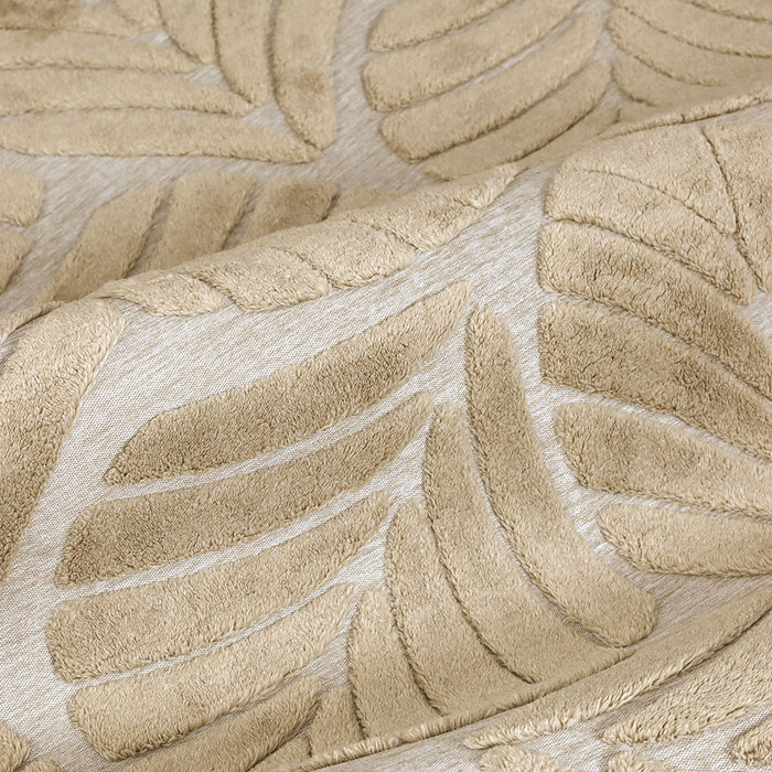 Goslash Picks Floor Rug Soft Embossed Carpet Non Slip Plush Shaggy Rugs Leaf Pattern