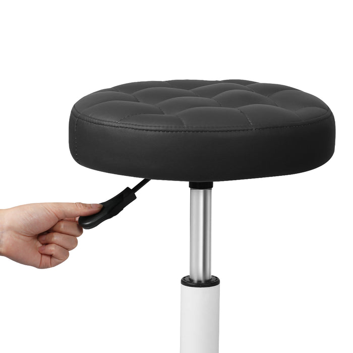 Goslash Picks Rolling Bar Stool - Black