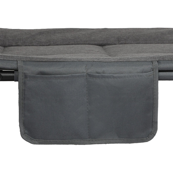 Goslash Picks Folding Camping Bed Camp Cots Dark Grey