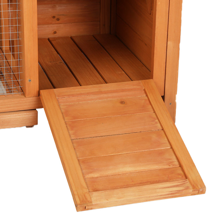 Goslash Picks Rabbit Hutch - Brown 103.5Cm X 58Cm X 70Cm