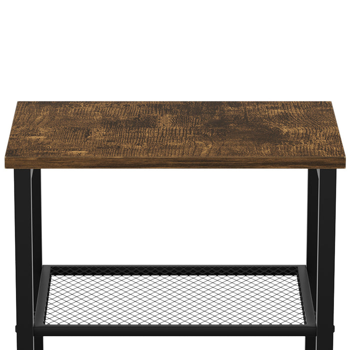 Goslash Picks 3-Tier Side Table - Brown And Black L 40Cmx40Cmx54Cm