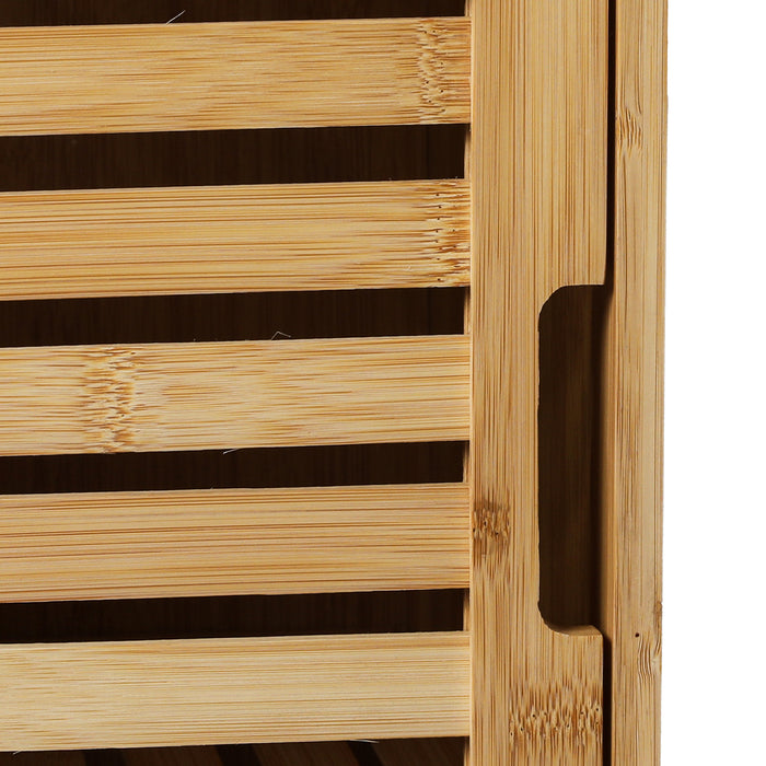 Goslash Picks Bathroom Bamboo Storage Cabinet Natural