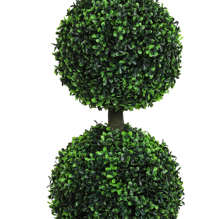 Goslash Picks Artificial Double Ball Boxwood Trees