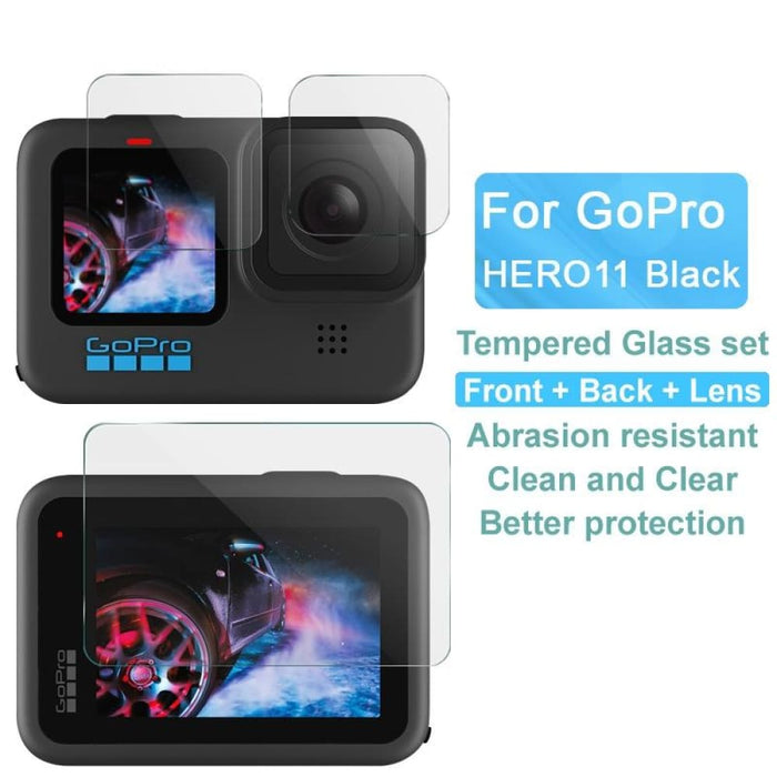 Imak Tempe Glass Film For Gopro Hero11 Rear Screen Front