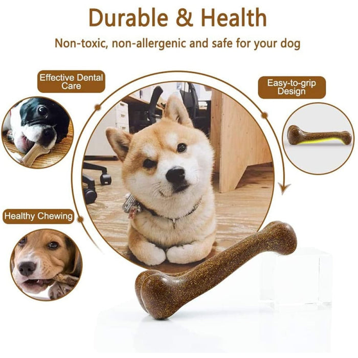 Indestructible Natural Non-toxic Dog Bone Chew Toy