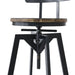 Goslash Picks Industrial Adjustable Swivel Bar Stools