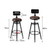 4x Industrial Bar Stools Kitchen Stool Pu Leather Barstools