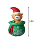 Inflatable Christmas Decorations Bubbly Bear 1.5m Led Lights