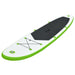 Inflatable Stand Up Paddle Board Set Green And White Kxita