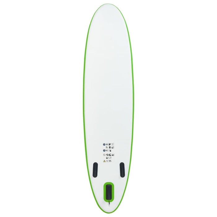 Inflatable Stand Up Paddle Board Set Green And White Kxita