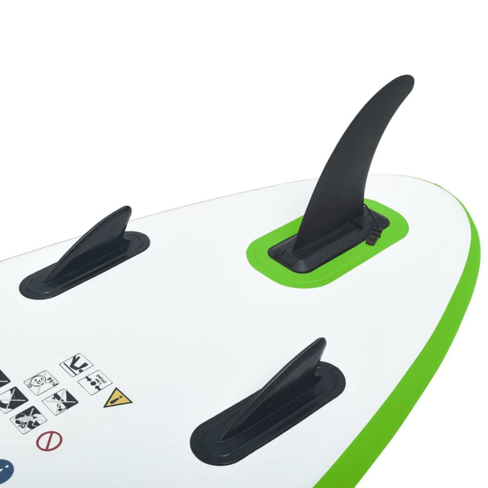 Inflatable Stand Up Paddle Board Set Green And White Kxita