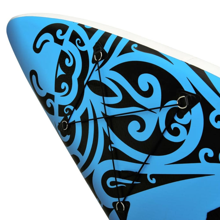 Inflatable Stand Up Paddleboard Set Blue Kxitn