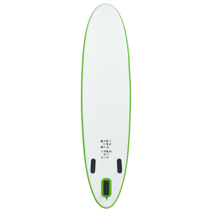 Inflatable Stand Up Paddleboard Set Green And White Kxito