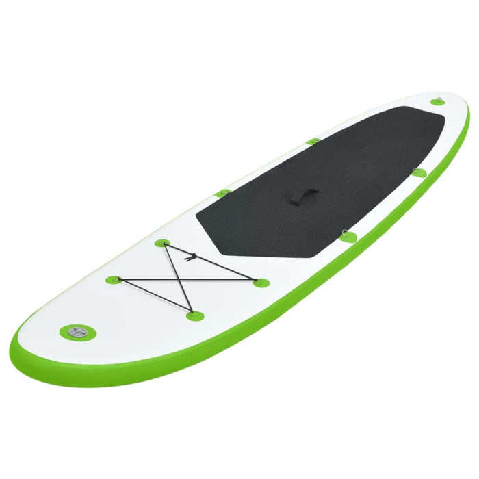 Inflatable Stand Up Paddleboard Set Green And White Kxitx