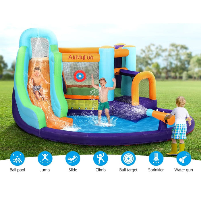 Inflatable Water Slide Kids Jumping Castle Splash Toy