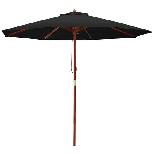 Instahut 2.7m Outdoor Pole Umbrella Cantilever Stand Garden