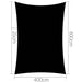 Instahut 4x6m Shade Sail Sun Shadecloth 280gsm Black