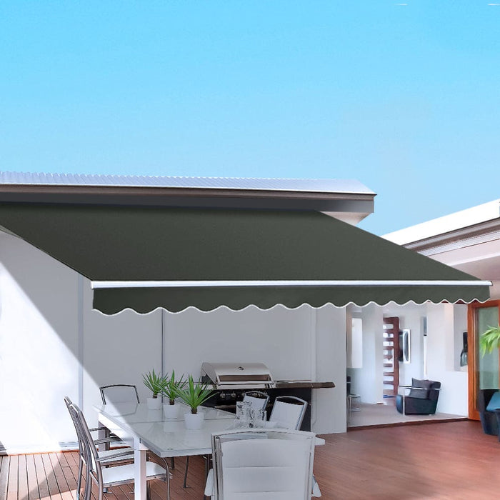 Instahut Folding Arm Awning Outdoor Retractable Sunshade