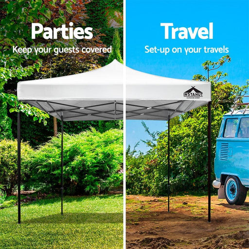 Instahut Gazebo Pop Up Marquee 3x3m Outdoor Tent Folding