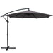 Instahut 3m Outdoor Furniture Garden Umbrella Charcoal