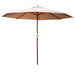 Instahut 3m Outdoor Pole Umbrella Cantilever Stand Garden