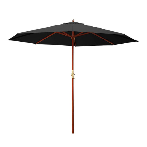 Instahut 3m Outdoor Pole Umbrella Cantilever Stand Garden