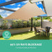 Instahut Shade Sail Cloth Rectangle Shadesail Heavy Duty