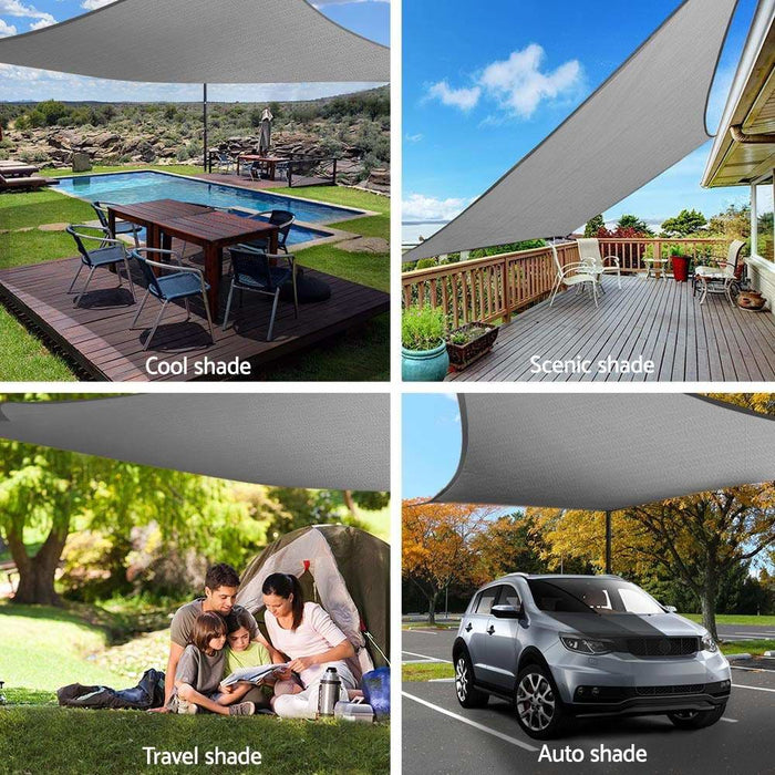 Instahut Sun Shade Sail Cloth Shadecloth Outdoor Canopy