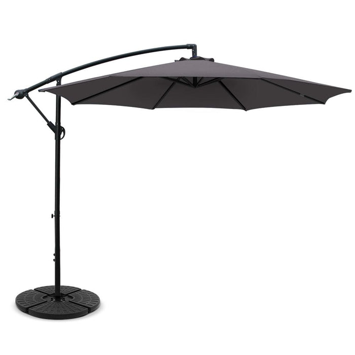 Instahut 3m Umbrella With 48x48cm Base Outdoor Umbrellas