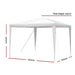 Instahut Wedding Gazebo Outdoor Marquee Party Tent Event