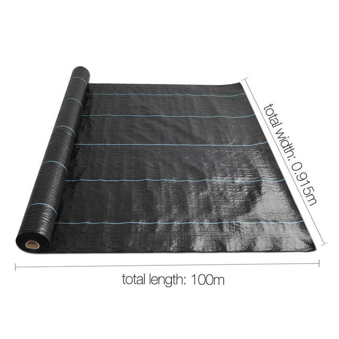 Instahut Weed Control Mat Black