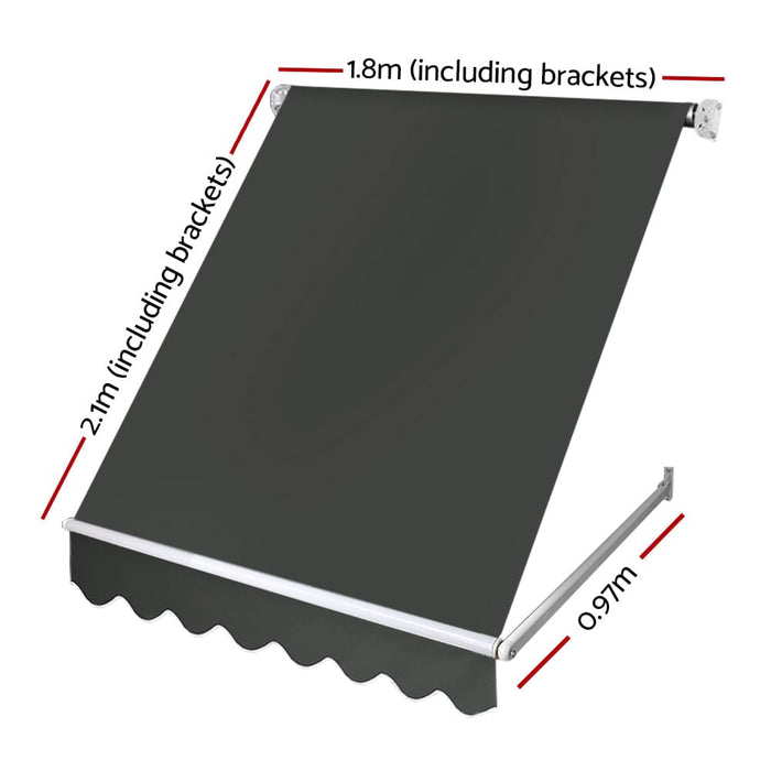 Goslash Picks Instahut Window Fixed Pivot Arm Awning