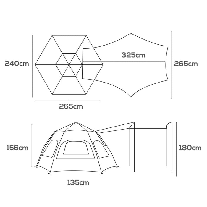 Goslash Picks Instant Tent Pop Up Camping Tarp Canopy