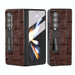 Integrated Genuine Leather Mahjong Texture Series Phone