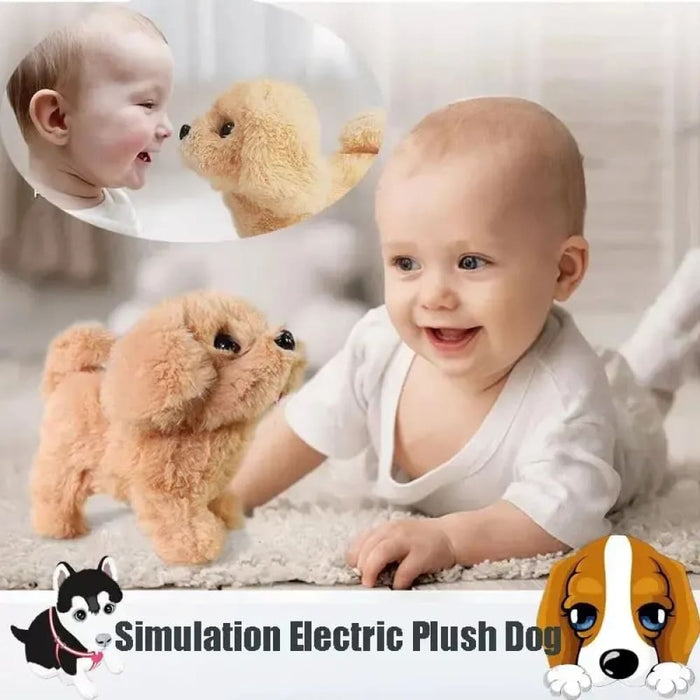 Interactive Plush Robot Dog Toy For Kids