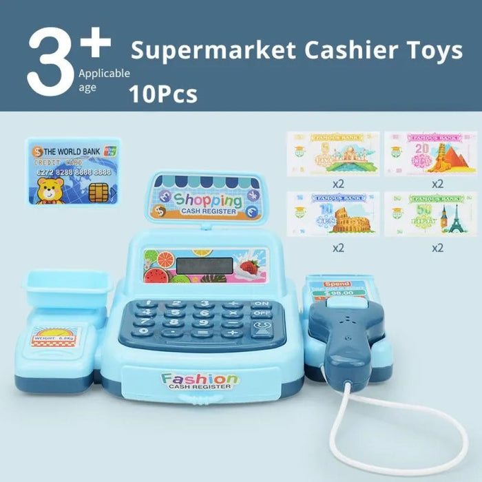 Interactive Supermarket Cashier Toy With Lights Sounds