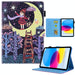 For Ipad 10th Gen 10.9 2022 Coloured Drawing Leather Smart