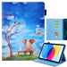 For Ipad 10th Gen 10.9 2022 Coloured Drawing Leather Smart