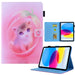 For Ipad 10th Gen 10.9 2022 Coloured Drawing Leather Smart