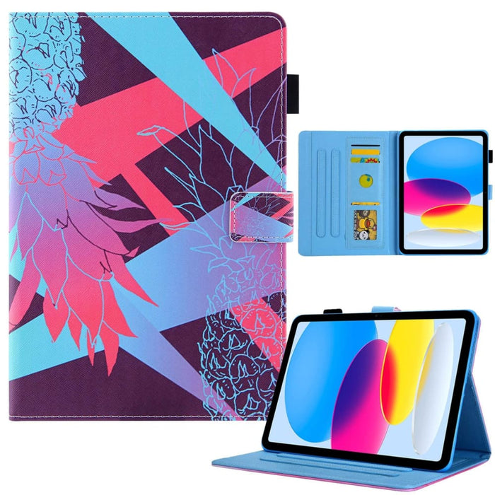 For Ipad 10th Gen 10.9 2022 Coloured Drawing Leather Smart