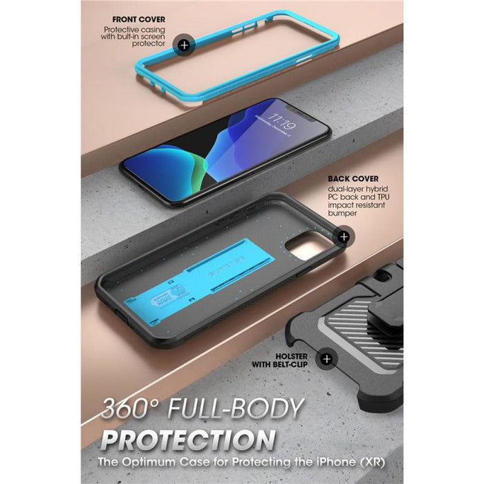 For Iphone 11 Pro Max Rugged Holster Cover With Built