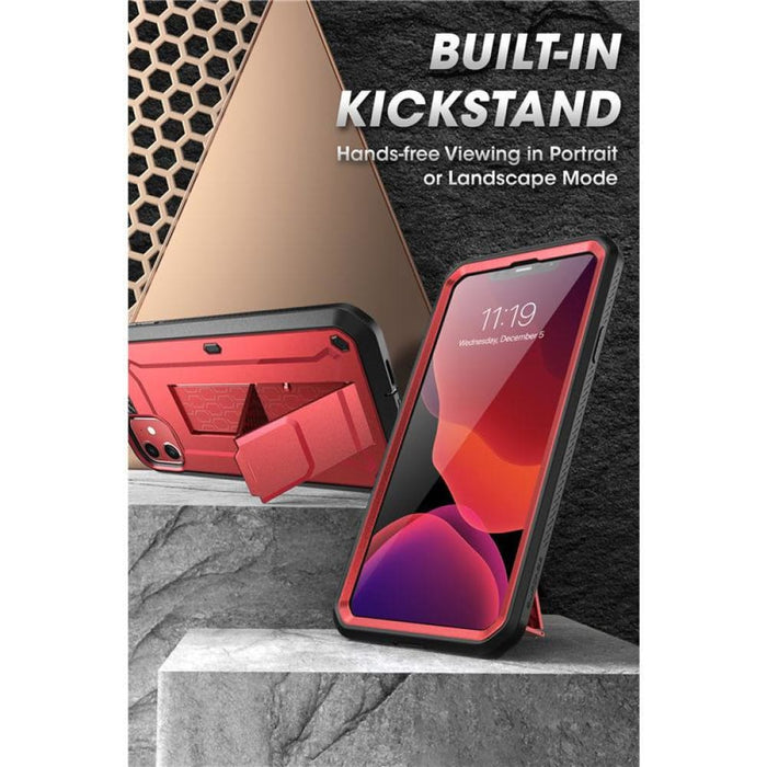 Iphone 11 Rugged Holster Cover With Built-in Screen