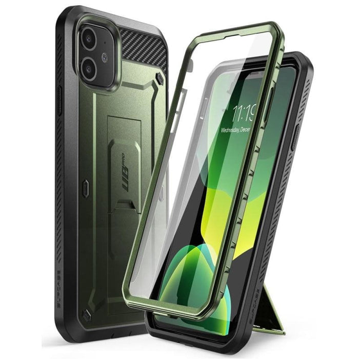 Iphone 11 Rugged Holster Cover With Built-in Screen