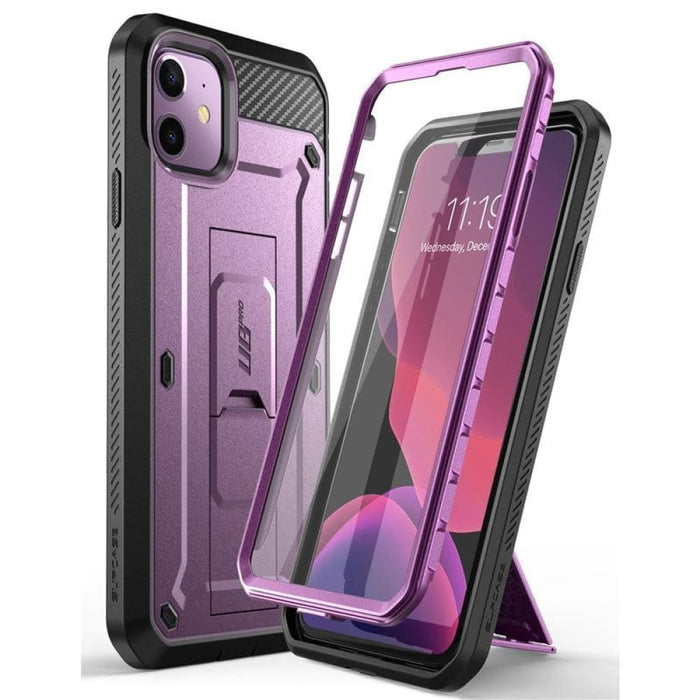 Iphone 11 Rugged Holster Cover With Built-in Screen