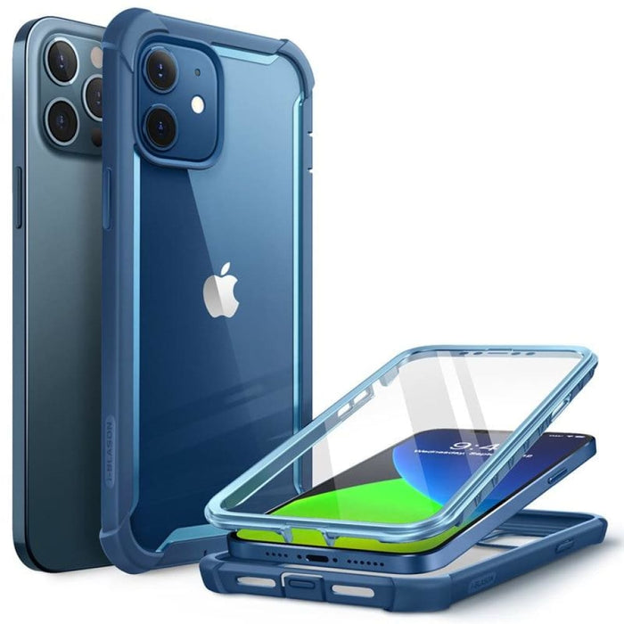 For Iphone 12 Case Pro Rugged Clear Cover w Built-in Screen