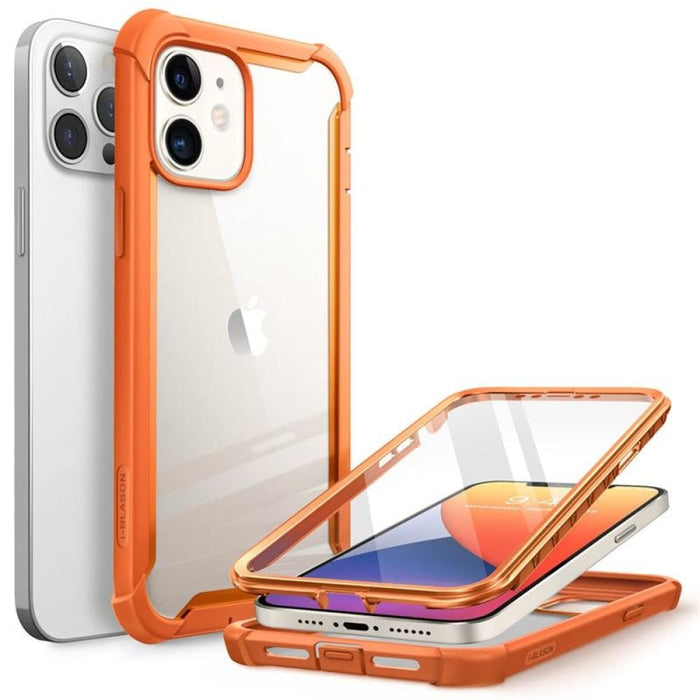 For Iphone 12 Case Pro Rugged Clear Cover w Built-in Screen