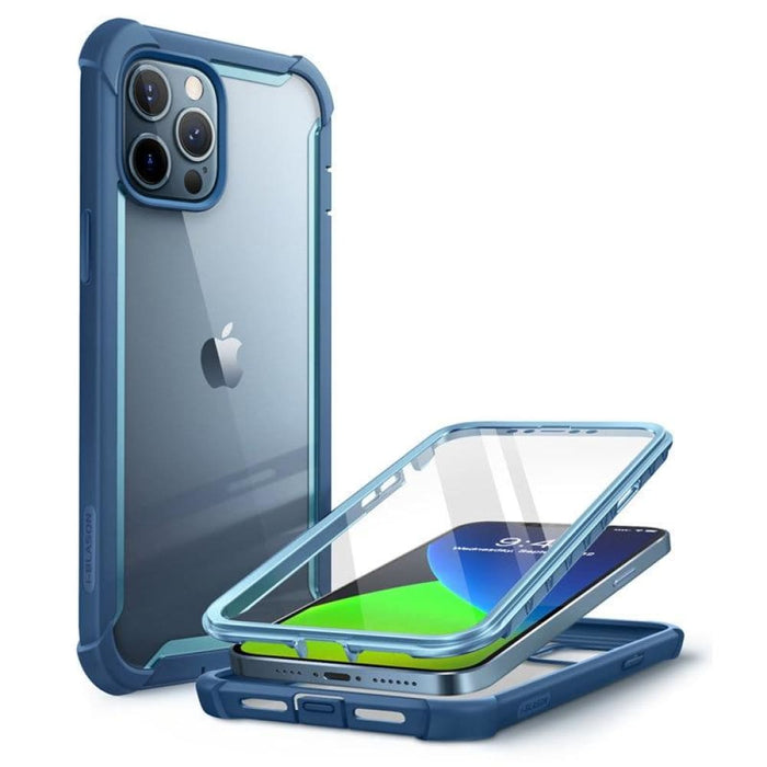 For Iphone 12 Pro Max Full-body Clear Case With Built-in