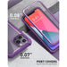 For Iphone 12 Pro Max Full-body Clear Case With Built-in