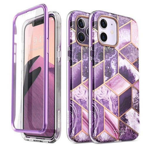 For Iphone 12 Pro Full-body Glitter Marble Case